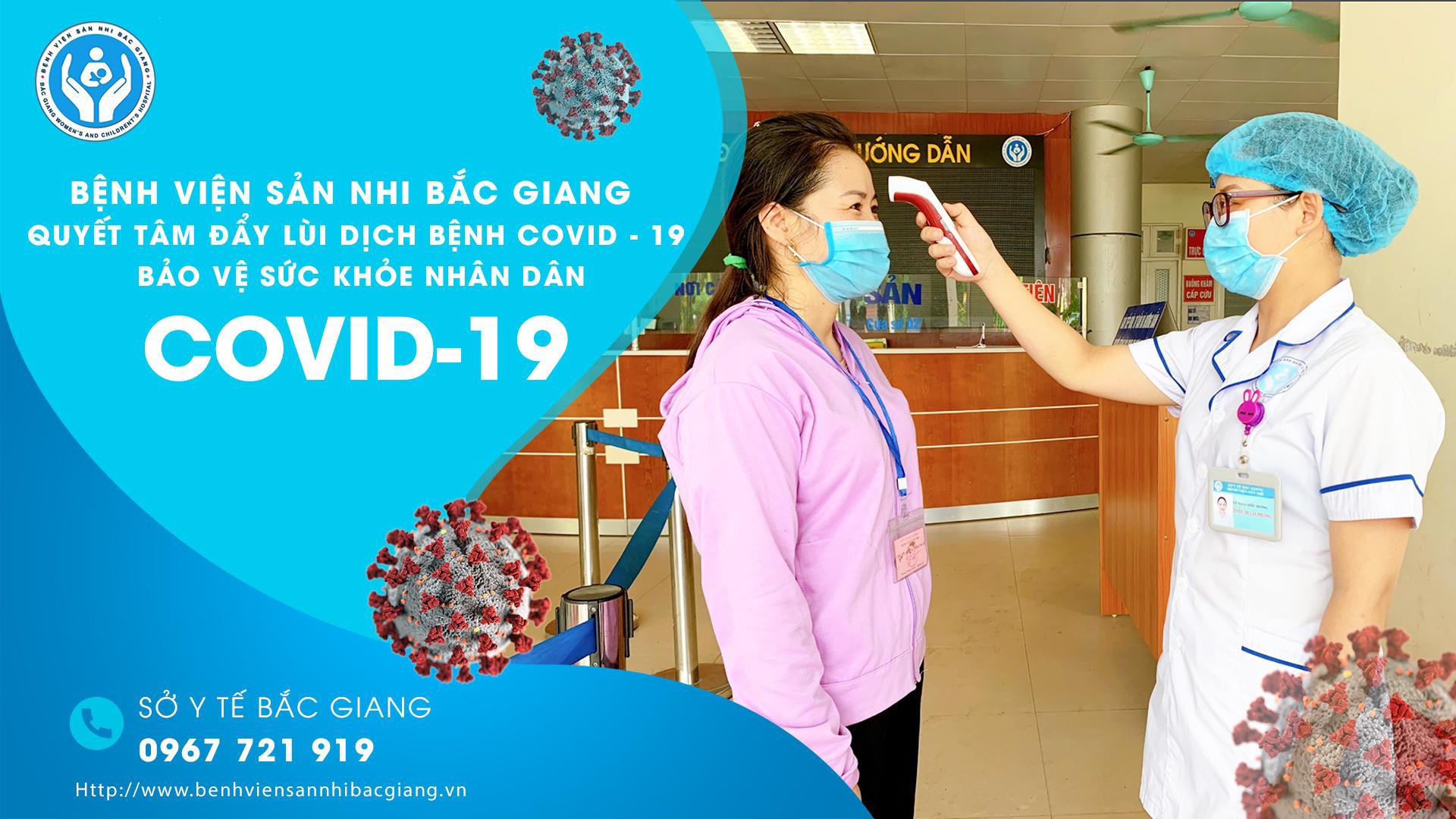 Bệnh viện Sản Nhi Bắc Giang khuyến cáo phòng chống dịch Covid-19