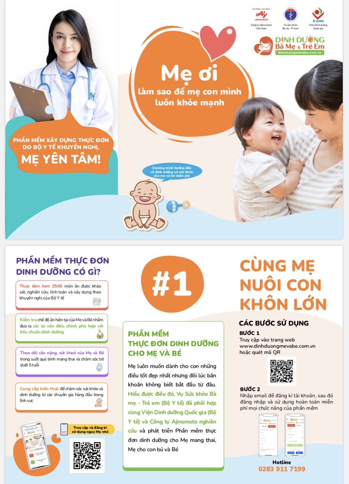 PHẦN MỀM XÂY DỰNG THỰC ĐƠN CÂN BẰNG DINH DƯỠNG DÀNH CHO BÀ MẸ VÀ TRẺ EM