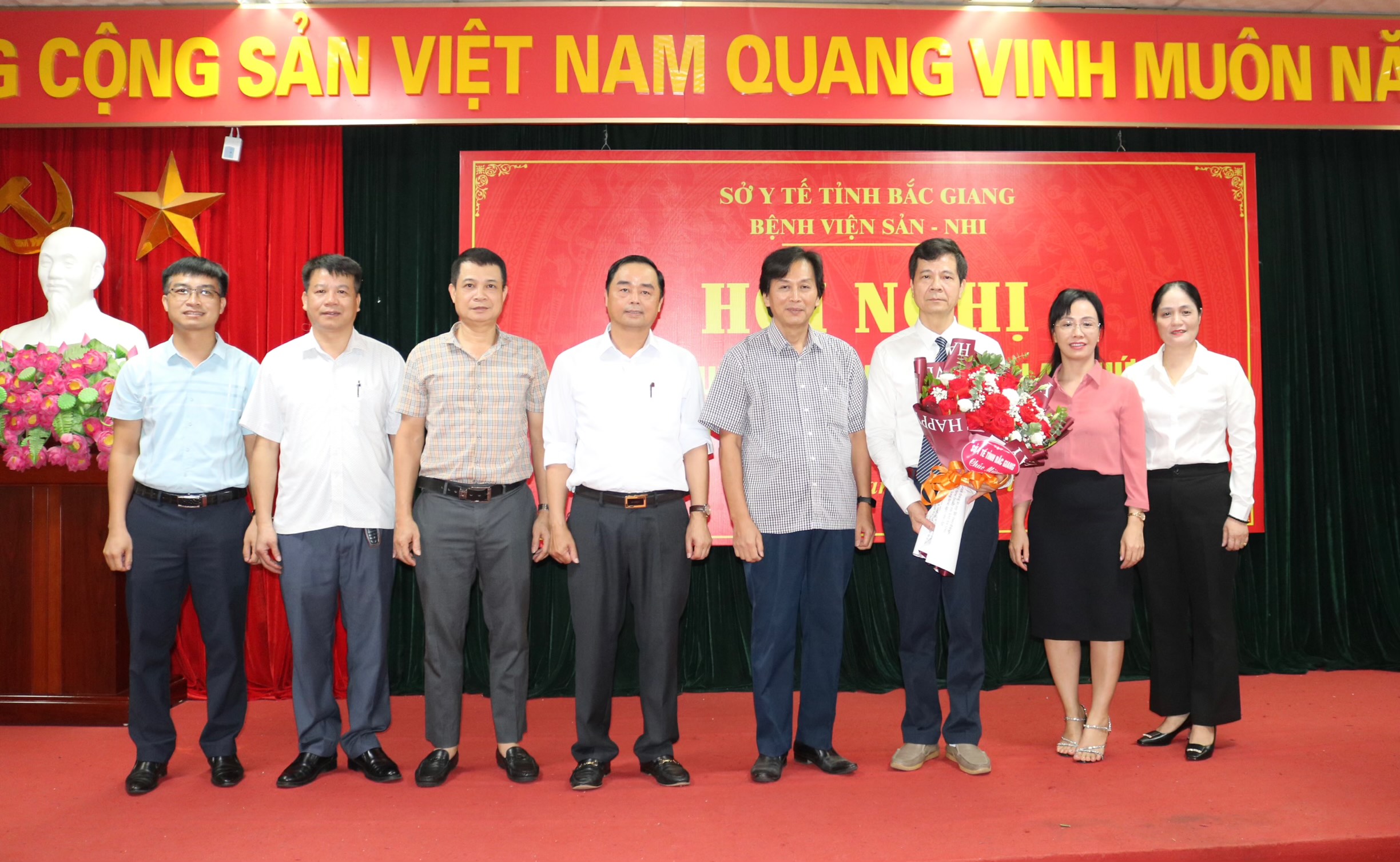 Lễ công bố Quyết định của Chủ tịch UBND tỉnh Bắc Giang về việc bổ nhiệm lại Giám đốc Bệnh viện Sản Nhi Bắc Giang