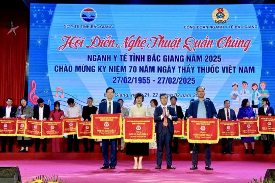 Bệnh viện Sản Nhi Bắc Giang đạt giải Nhất toàn đoàn tại Hội diễn Nghệ thuật quần chúng Ngành Y tế năm 2025