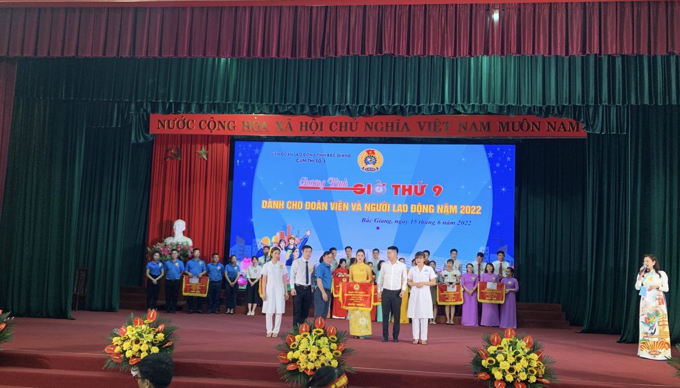 Công đoàn Ngành Y tế tỉnh Bắc Giang giành giải Nhất Hội thi “Giờ thứ 9” - Cụm 03 năm 2022