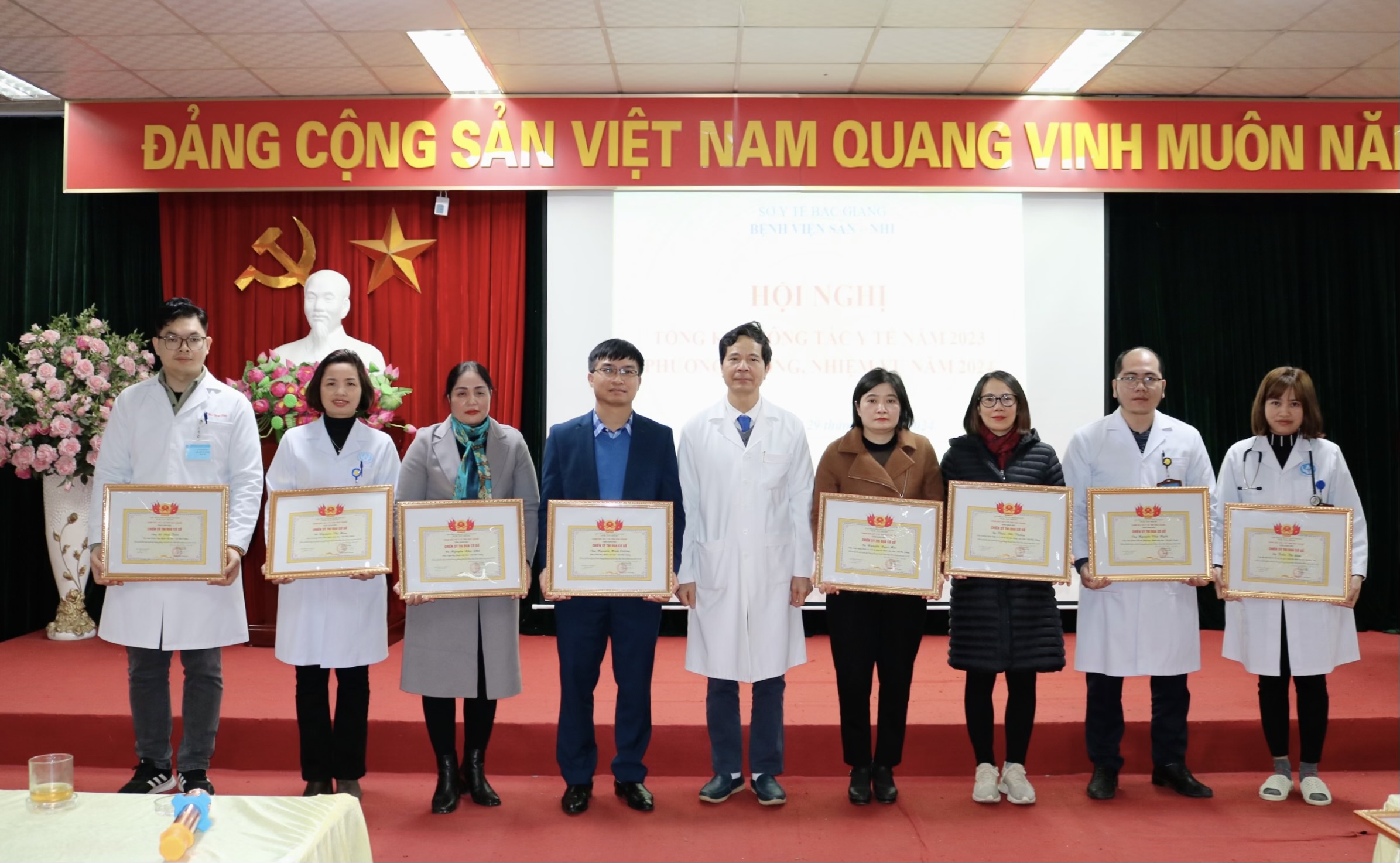 Bệnh viện Sản Nhi Bắc Giang tổ chức Hội nghị tổng kết công tác y tế năm 2023 và triển khai nhiệm vụ năm 2024