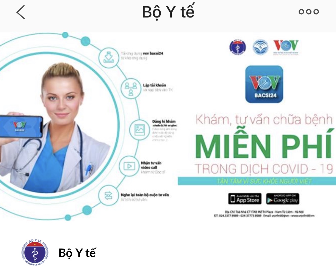 Khám, chữa bệnh miễn phí qua ứng dụng trên thiết bị cầm tay di động