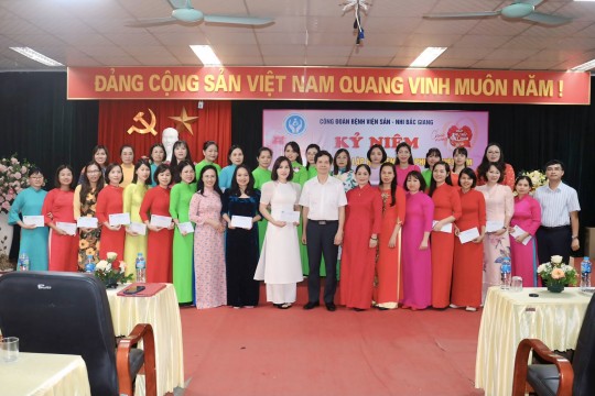 Bệnh viện Sản Nhi Bắc Giang long trọng tổ chức Kỷ niệm 94 năm Ngày Thành lập Hội Liên hiệp Phụ nữ Việt Nam 20/10