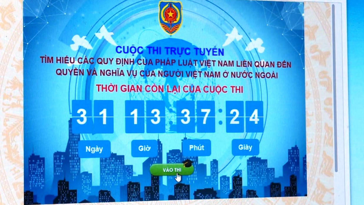 Cuộc thi trực tuyến về quyền, nghĩa vụ của người Việt Nam ở nước ngoài