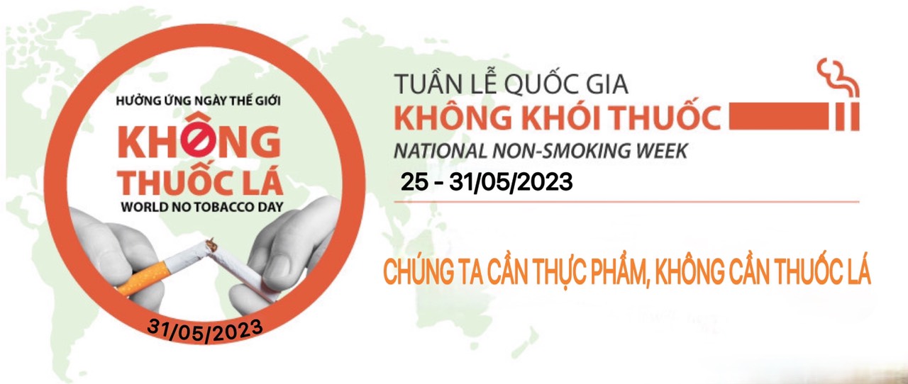 Hưởng ứng Ngày Thế giới không thuốc lá 31/5: “Chúng ta cần thực phẩm, không cần thuốc lá”
