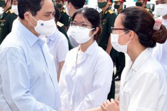 Thủ tướng Phạm Minh Chính gửi thư động viên các lực lượng tuyến đầu phòng, chống dịch COVID-19