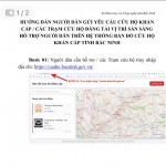 Hệ thống bản đồ số, hướng dẫn cách gửi yêu cầu cứu hộ khẩn cấp tới người thân trong gia đình, bạn bè và cộng đồng dân cư