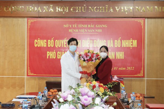 Lễ công bố Quyết định điều động và bổ nhiệm Phó Giám đốc Bệnh viện Sản Nhi Bắc Giang