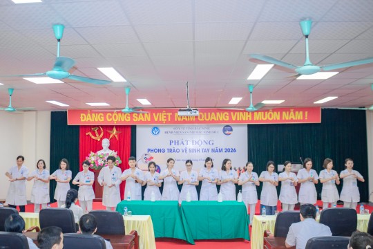 Bệnh viện Sản - Nhi Bắc Ninh số 1 phát động Phong trào Vệ sinh tay năm 2026: Hành động vì sự sống - Quyết tâm vì an toàn người bệnh và nhân viên y tế