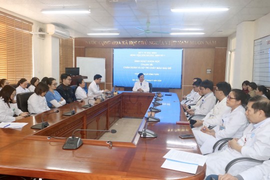 Bệnh viện Sản Nhi Bắc Ninh Số 1 tổ chức Sinh hoạt khoa học chuyên đề “Chẩn đoán và xử trí chảy máu sau đẻ”
