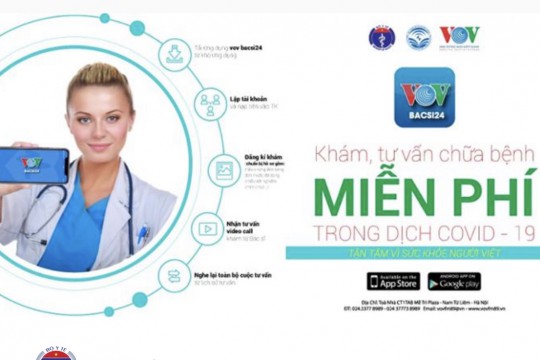 Khám, chữa bệnh miễn phí qua ứng dụng trên thiết bị cầm tay di động