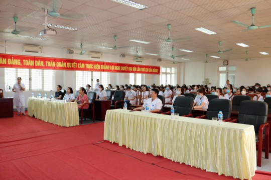 Bệnh viện Sản Nhi Bắc Giang tập huấn triển khai Thông tư số 20/2021/TT-BYT của Bộ Y tế quy định về quản lý chất thải y tế trong phạm vi khuôn viên cơ sở y tế