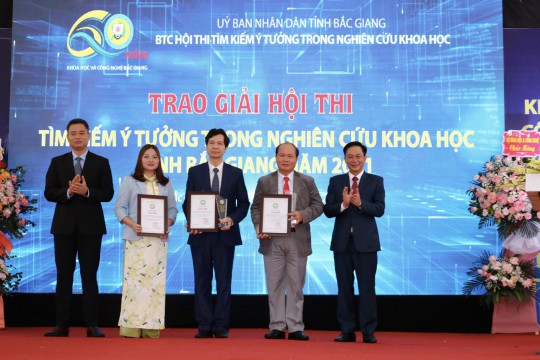 Bệnh viện Sản Nhi Bắc Giang giành giải Nhì Hội thi “Tìm kiếm ý tưởng trong nghiên cứu khoa học tỉnh Bắc Giang năm 2021”