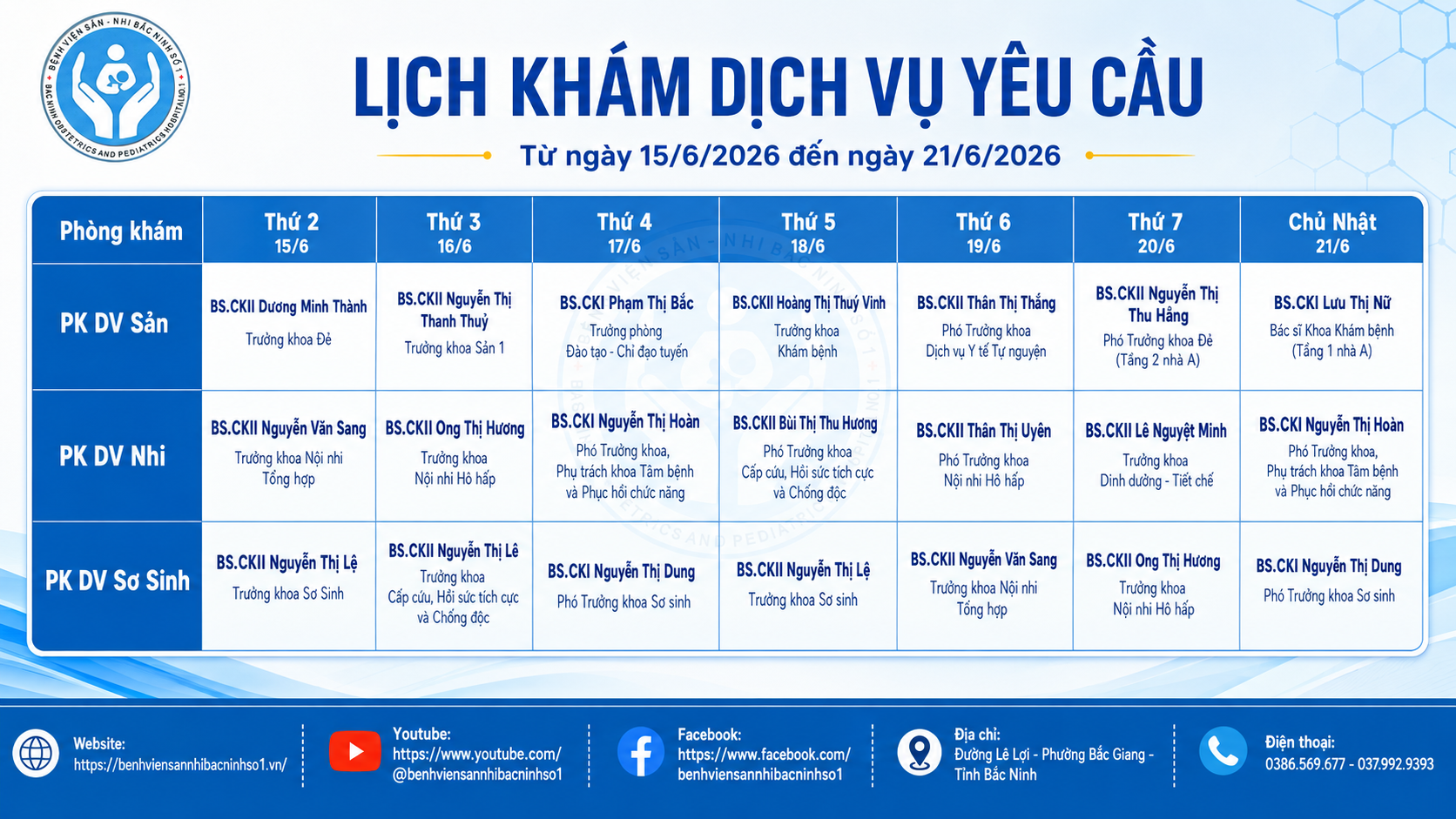 Lịch khám DV-3