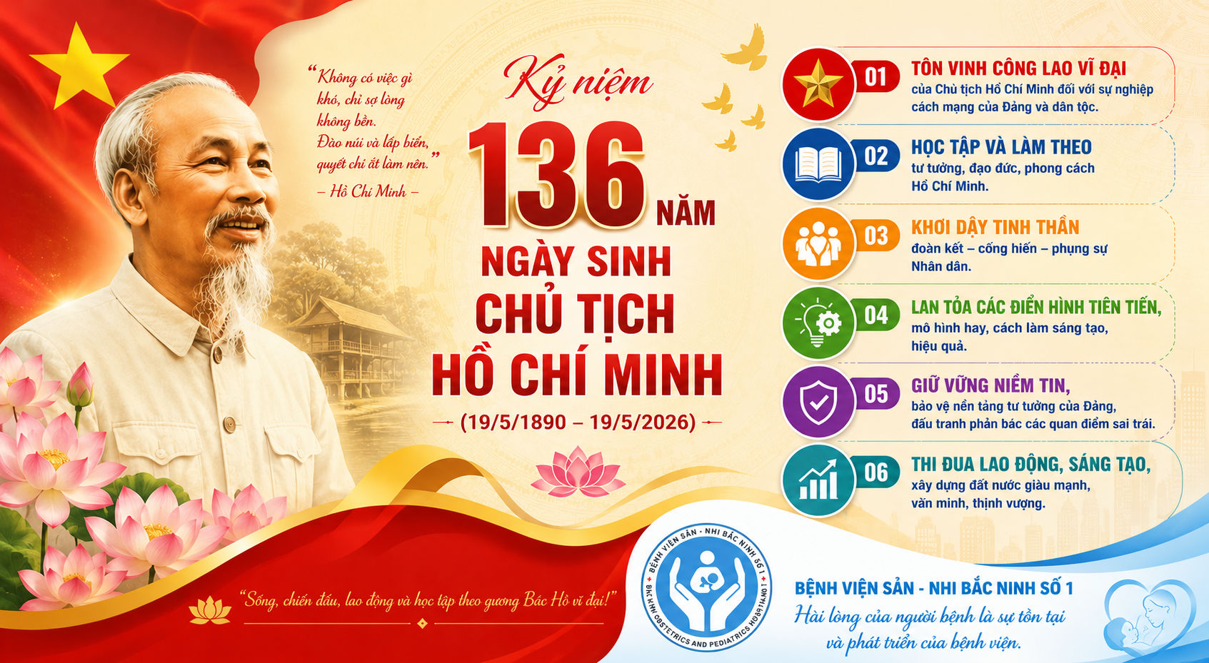136 năm SN Bác