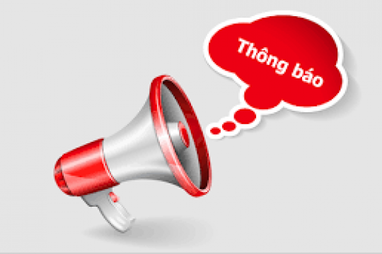 THÔNG BÁO VỀ VIỆC TỔ CHỨC BÁN THANH LÝ TÀI SẢN, VẬT TƯ HÀNH CHÍNH