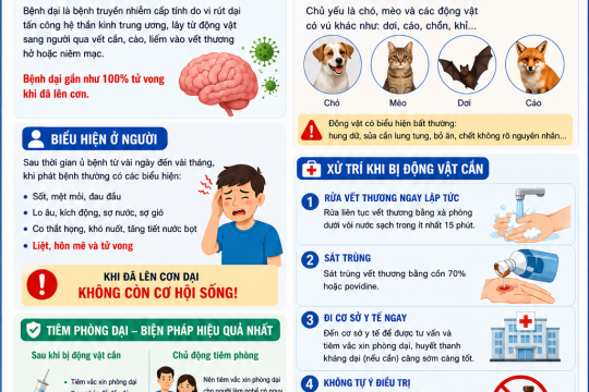 Bệnh viện Sản - Nhi Bắc Ninh số 1 khuyến cáo phòng, chống bệnh Dại