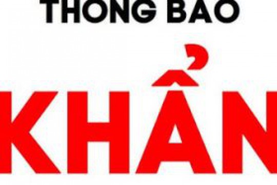 Thông báo khẩn liên quan tới bệnh nhân Covid-19