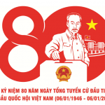 MẪU BIỂU TRƯNG, BỘ NHẬN DIỆN CHÍNH THỨC KỶ NIỆM 80 NĂM NGÀY TỔNG TUYỂN CỬ ĐẦU TIÊN BẦU QUỐC HỘI VIỆT NAM