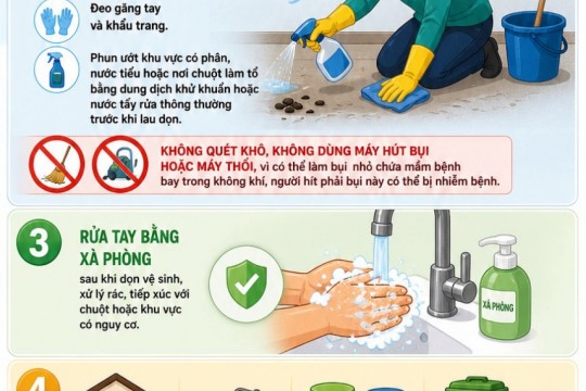 5 KHUYẾN CÁO PHÒNG BỆNH VIRUS HANTA